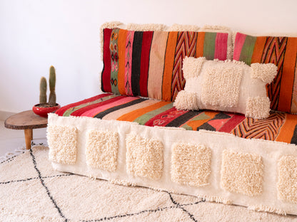 5ft Handmade Amazigh Sofa Hachouma ⵜⴰⴼⵍⴻⵙⵜ. FREE SHIPPING