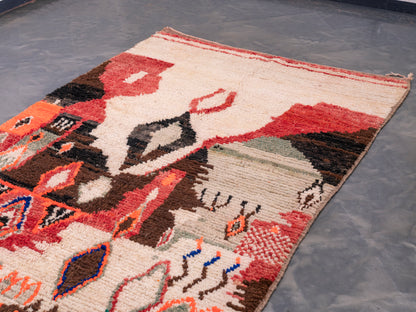 5x8 ft Handmade Amazigh Rug Boujaad. FREE SHIPPING