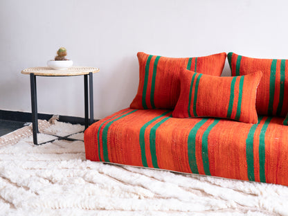 6ft Handmade Amazigh Vintage Sofa ⵉⵣⵉⴼⴼⴰⴽ. FREE SHIPPING