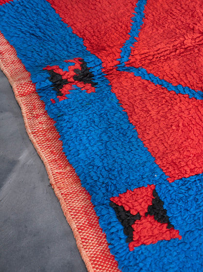 Handmade Amazigh Rug Boucherouite . FREE SHIPPING