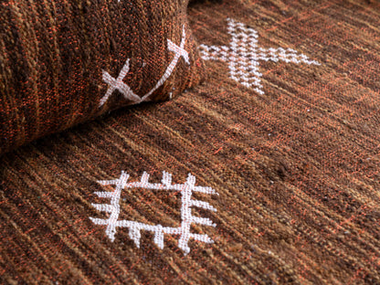 6ft Handmade Amazigh Sofa Kilim Nouh ⴰⵓⵔⵉⵏⵊ. FREE SHIPPING