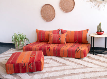 5ft Handmade Amazigh Vintage Sofa Idder ⵜⵓⴷⴻⵔⵜ. FREE SHIPPING