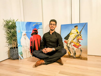Imazighen canvas Dar Chi X MoefArt Lamallem. FREE SHIPPING