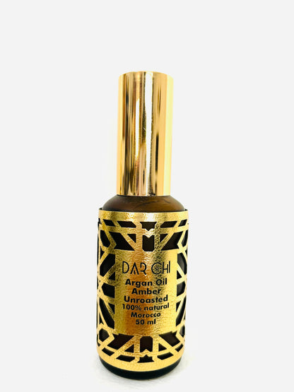 Natural Argan Oil Unroasted Moroccan Amber 50ml.