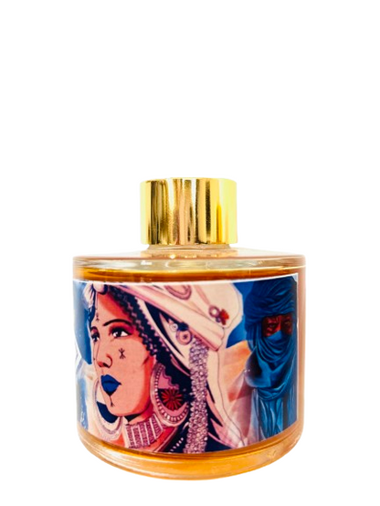 Dar Chi Home Fragrance – Orange Blossom – Natural Reed Diffuser with 3 Sticks – Artisan Bottle