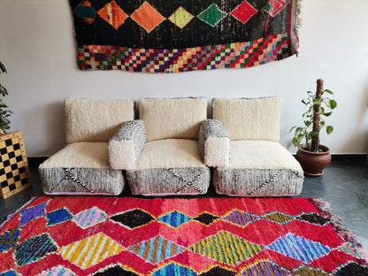 Handmade Amazigh Sofa Kahina. FREE SHIPPING