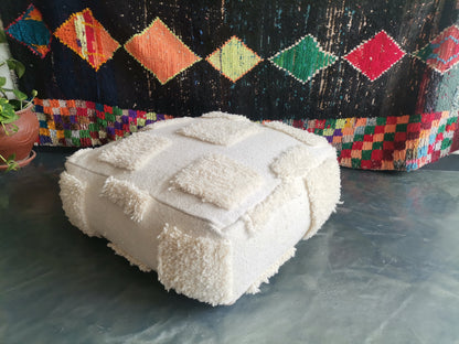 Handmade Amazigh floor poof.