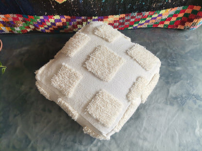 Handmade Amazigh floor poof.