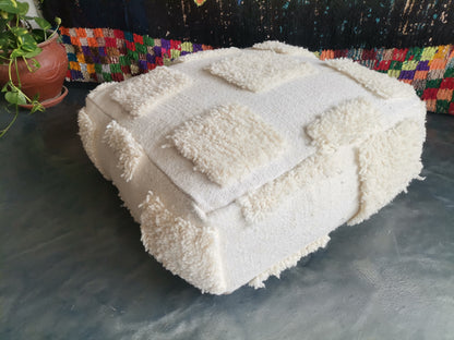 Handmade Amazigh floor poof.