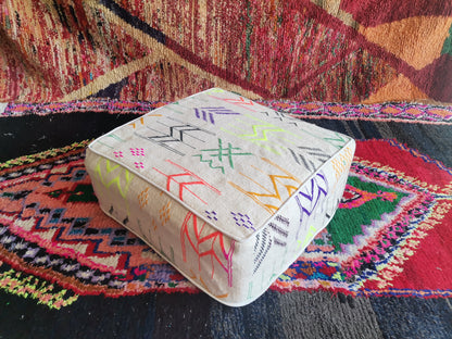 Handmade Amazigh floor poof Anir. FREE SHIPPING