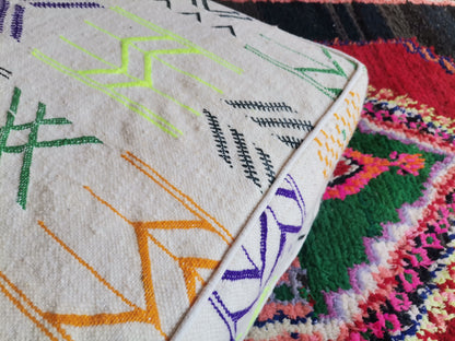 Handmade Amazigh floor poof Anir. FREE SHIPPING