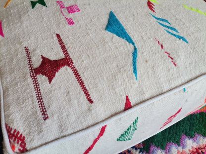 Handmade Amazigh floor poof Illy. FREE SHIPPING