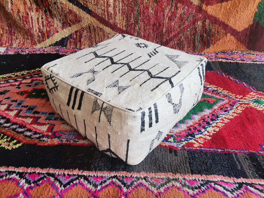 Handmade Amazigh floor poof Ahidus. FREE SHIPPING