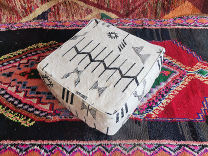 Handmade Amazigh floor poof Ahidus. FREE SHIPPING