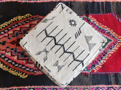 Handmade Amazigh floor poof Ahidus. FREE SHIPPING