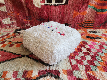 Handmade Amazigh floor poof.