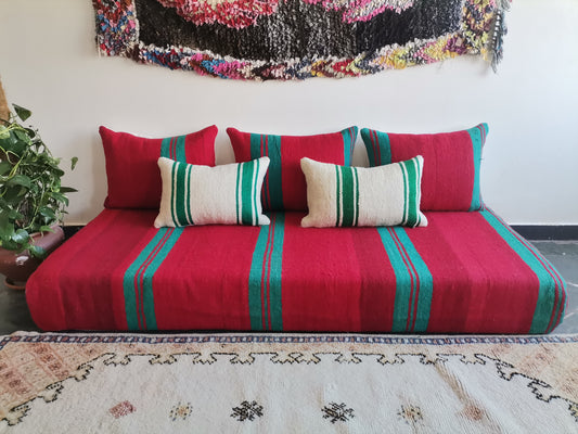 6ft Handmade Amazigh Sofa Tiznit ⵜⴰⴼⵍⴻⵙⵜ. FREE SHIPPING