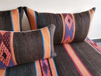 5ft Handmade Amazigh Vintage Sofa Illy ⵜⴰⵎⵓⵏⵜ. FREE SHIPPING