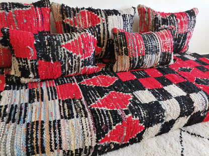 6ft Handmade Amazigh Vintage Sofa Lekbab ⵜⵓⴷⴻⵔⵜ. FREE SHIPPING