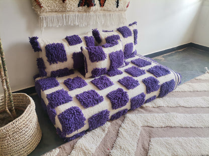 4ft Handmade Amazigh Beni Sofa ⵓⴽⵔⵓⵏ. FREE SHIPPING