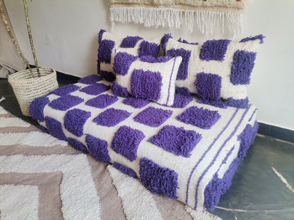 4ft Handmade Amazigh Beni Sofa ⵓⴽⵔⵓⵏ. FREE SHIPPING