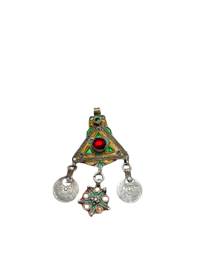 Amazigh Silver Pendant Ahidus ⴼⵉⴱⵓⵍⴰ