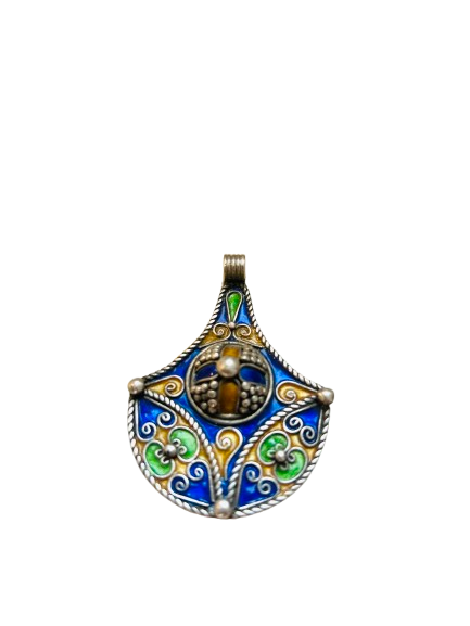 Amazigh Silver Pendant ⵢⴰⵣ.