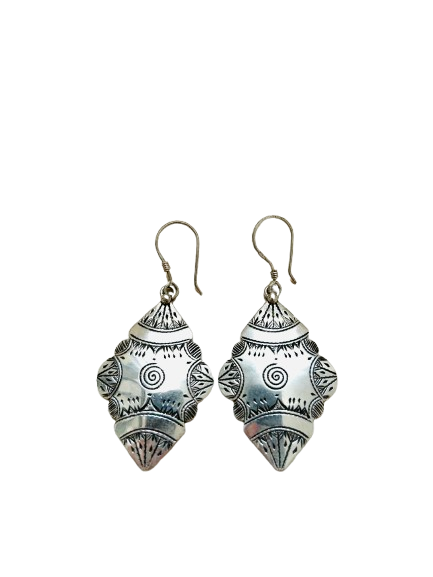 Amazigh Silver Earrings  ⴼⵉⴱⵓⵍⴰ