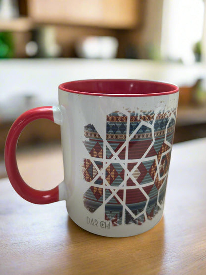 Amazigh Ceramic Mug Vintage Zellige