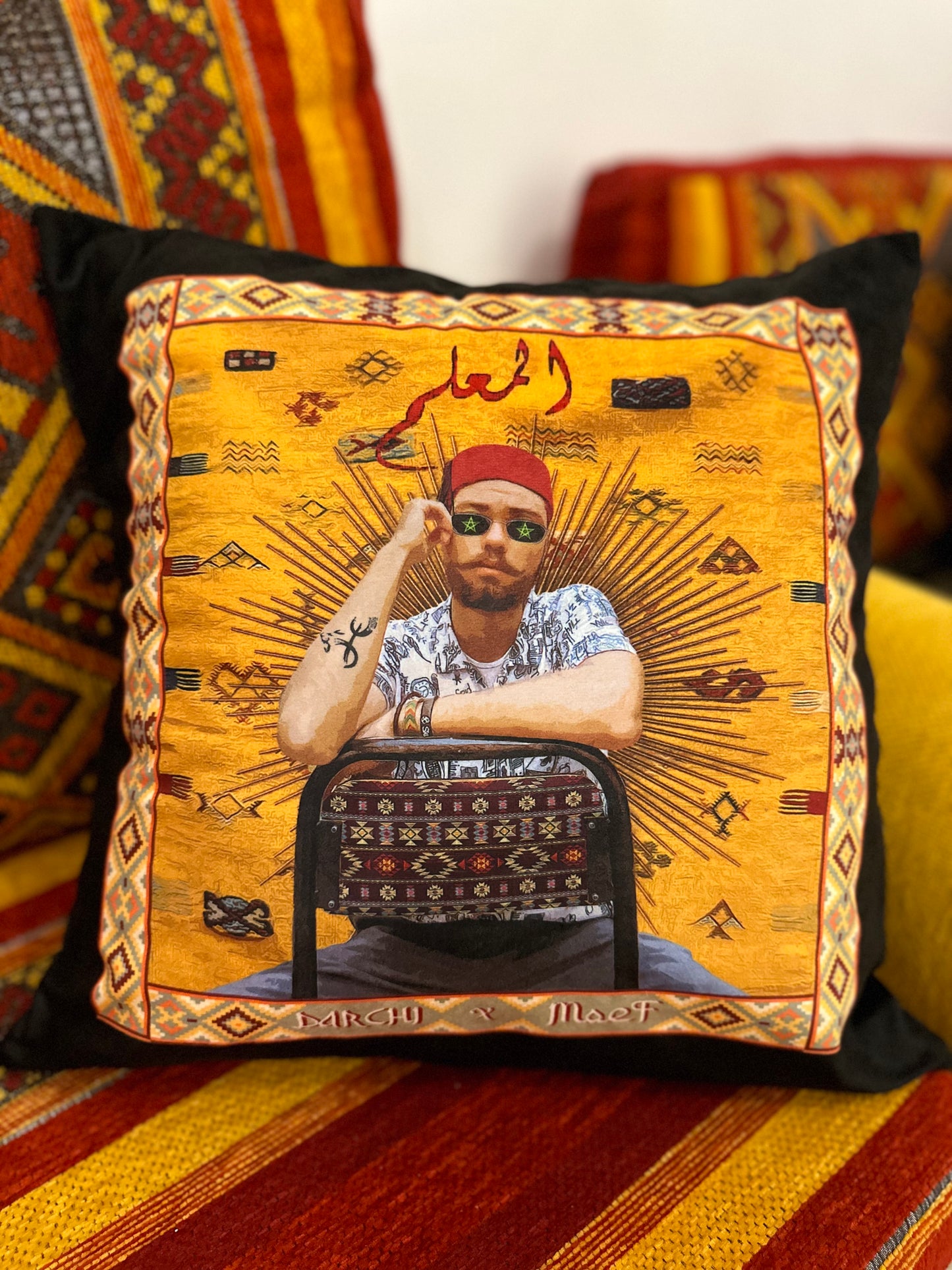 Dar Chi X MoefArt cushion Lamallem. FREE SHIPPING