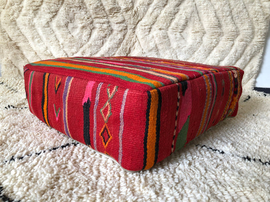 24x24x8"Handmade Amazigh floor poof Khenifra. FREE SHIPPING