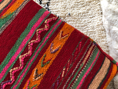 24x24x8"Handmade Amazigh floor poof Khenifra. FREE SHIPPING
