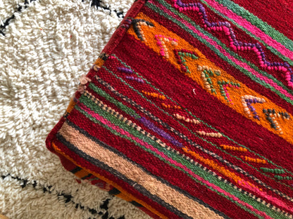 24x24x8"Handmade Amazigh floor poof Khenifra. FREE SHIPPING