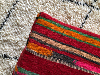 24x24x8"Handmade Amazigh floor poof Khenifra. FREE SHIPPING
