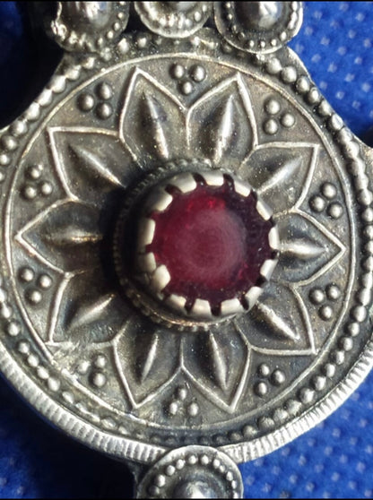 Amazigh Jewelry silver necklace Hamsa. FREE SHIPPING