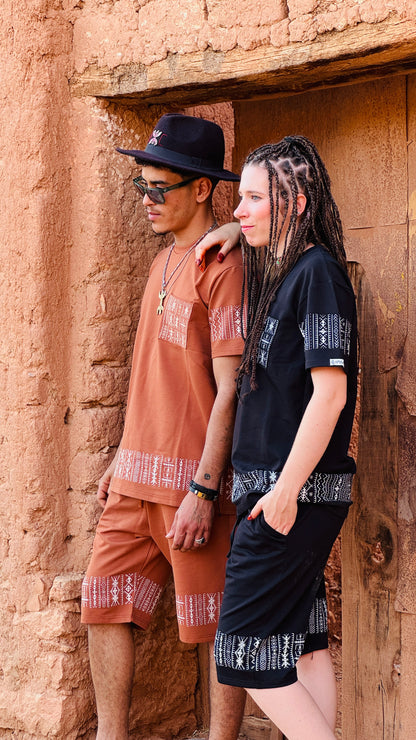 Handmade Amazigh Brown set Men Tawada ⵜⴰⵡⴰⴷⴰ
