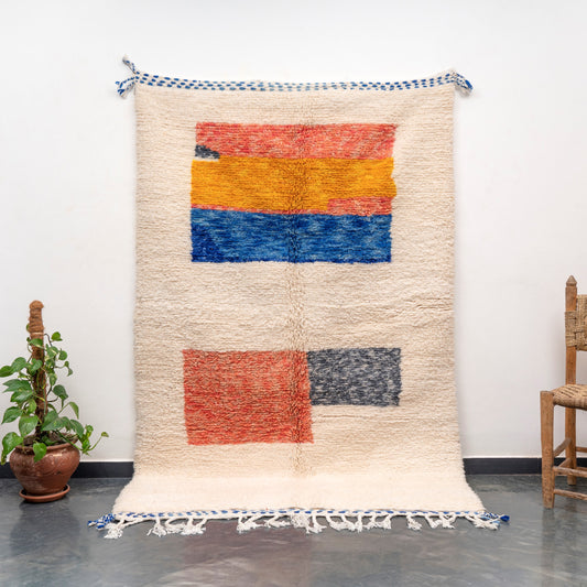 5x8 ft Large Handmade Rug Amazigh Azilal. FREE SHIPPING