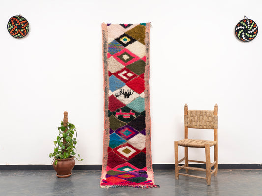 Handmade Amazigh runner Ouzoud. FREE SHIPPING