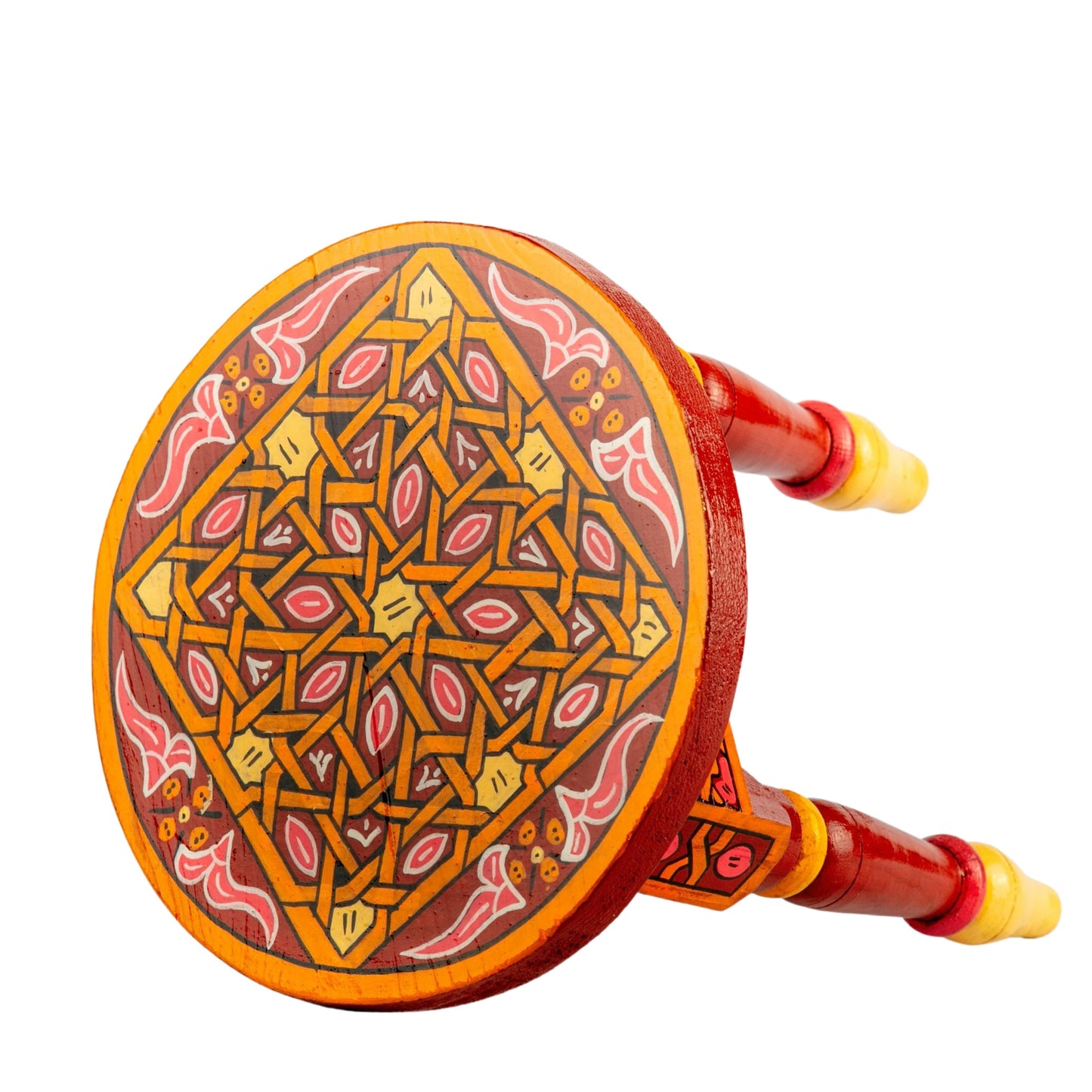 Handcrafted Moroccan table Anir Orange.
