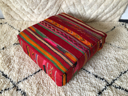 24x24x8"Handmade Amazigh floor poof Khenifra. FREE SHIPPING