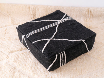 Handmade Amazigh floor poof Khenifra.