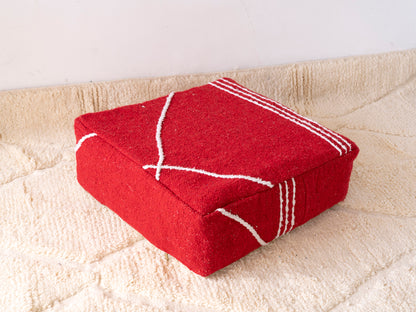 Handmade Amazigh floor poof Illy.