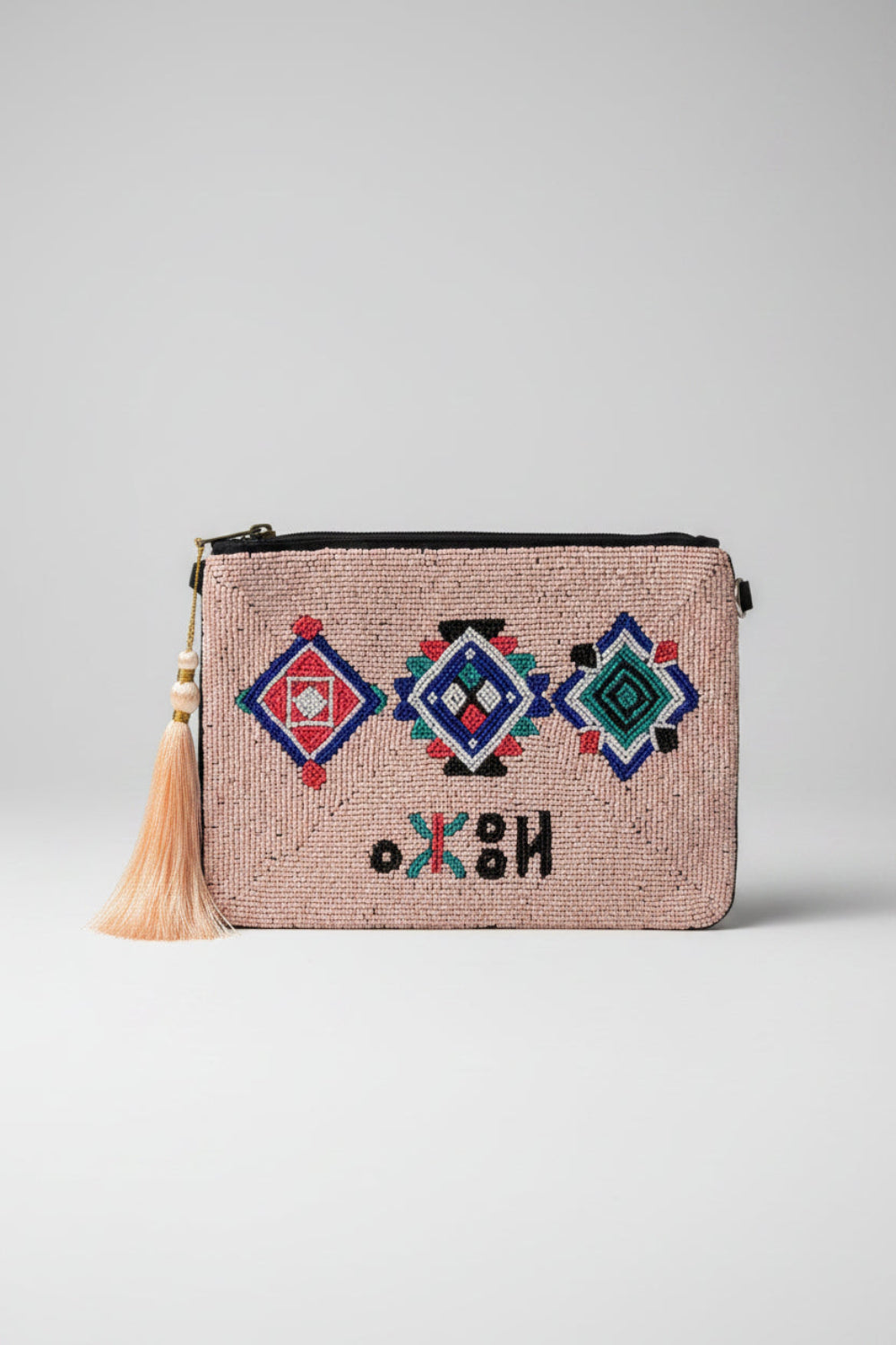 Azul Beaded Pink Bag Pouch ⴰⵣⵓⵍ