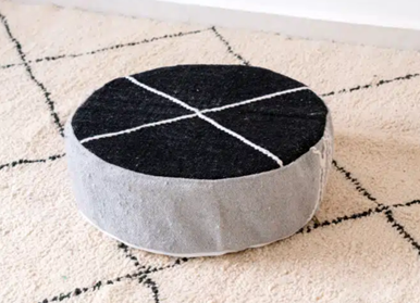 20X6” Black Ottoman Khenifra