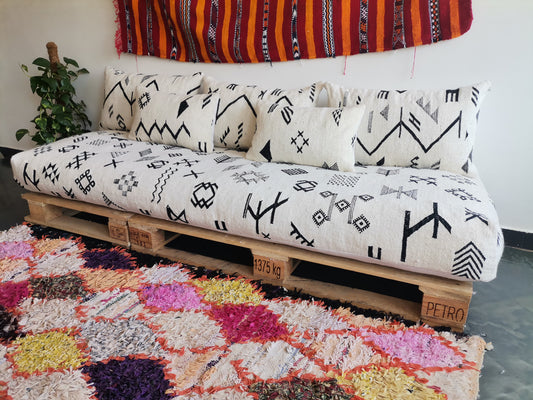 Handmade Amazigh Sofa-Illy. Made to order. FREE SHIPPING