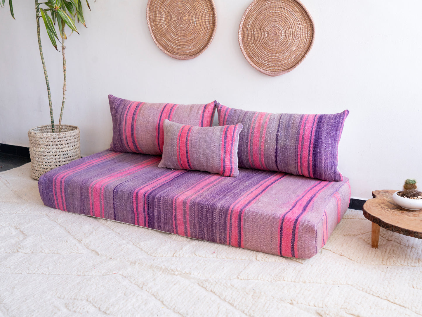 5ft Handmade Amazigh Sofa Taghazout ⵜⴰⴼⵍⴻⵙⵜ. FREE SHIPPING