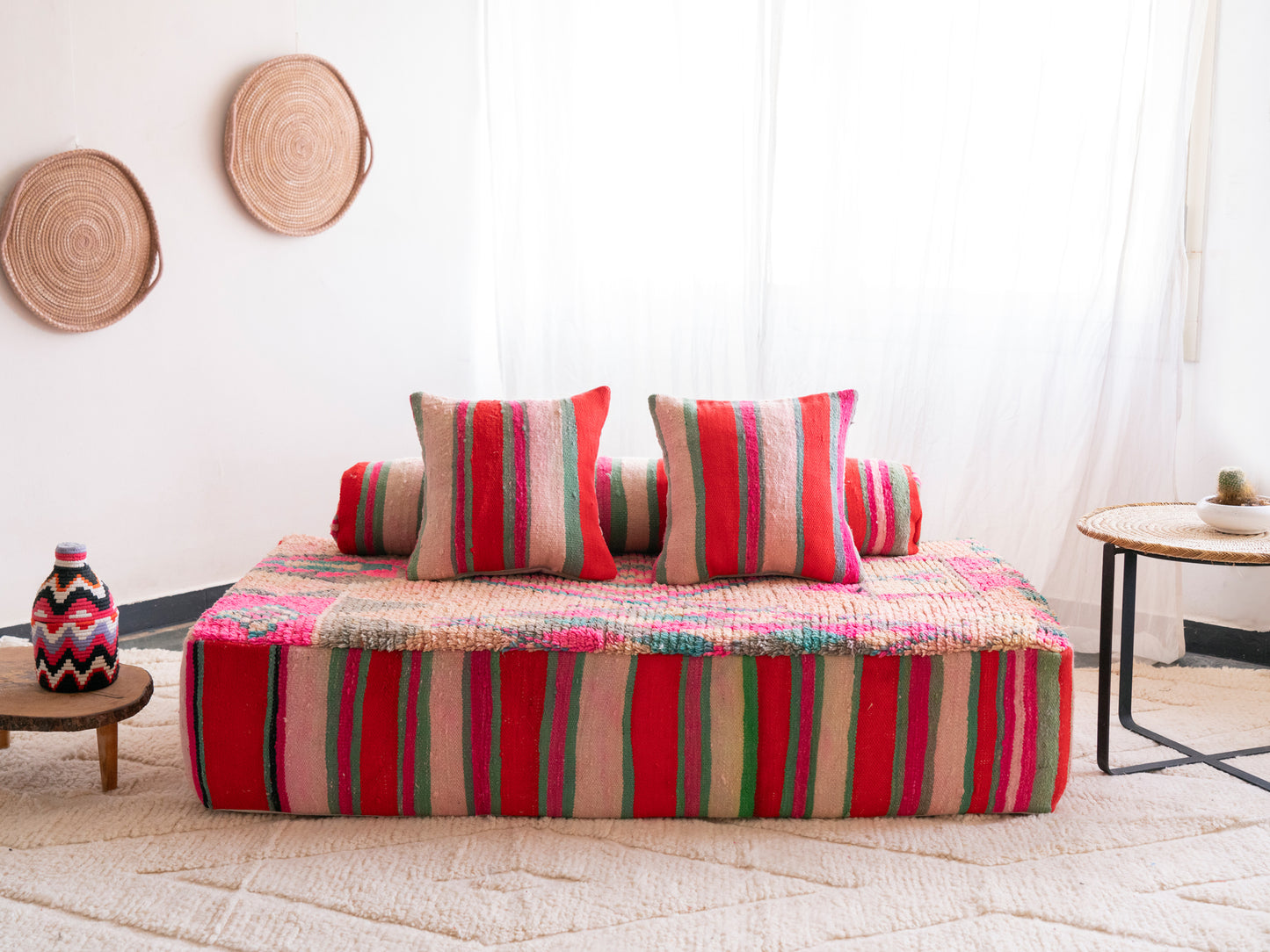 5ft Handmade Amazigh Sofa Sefrou ⵜⴰⴼⵍⴻⵙⵜ. FREE SHIPPING