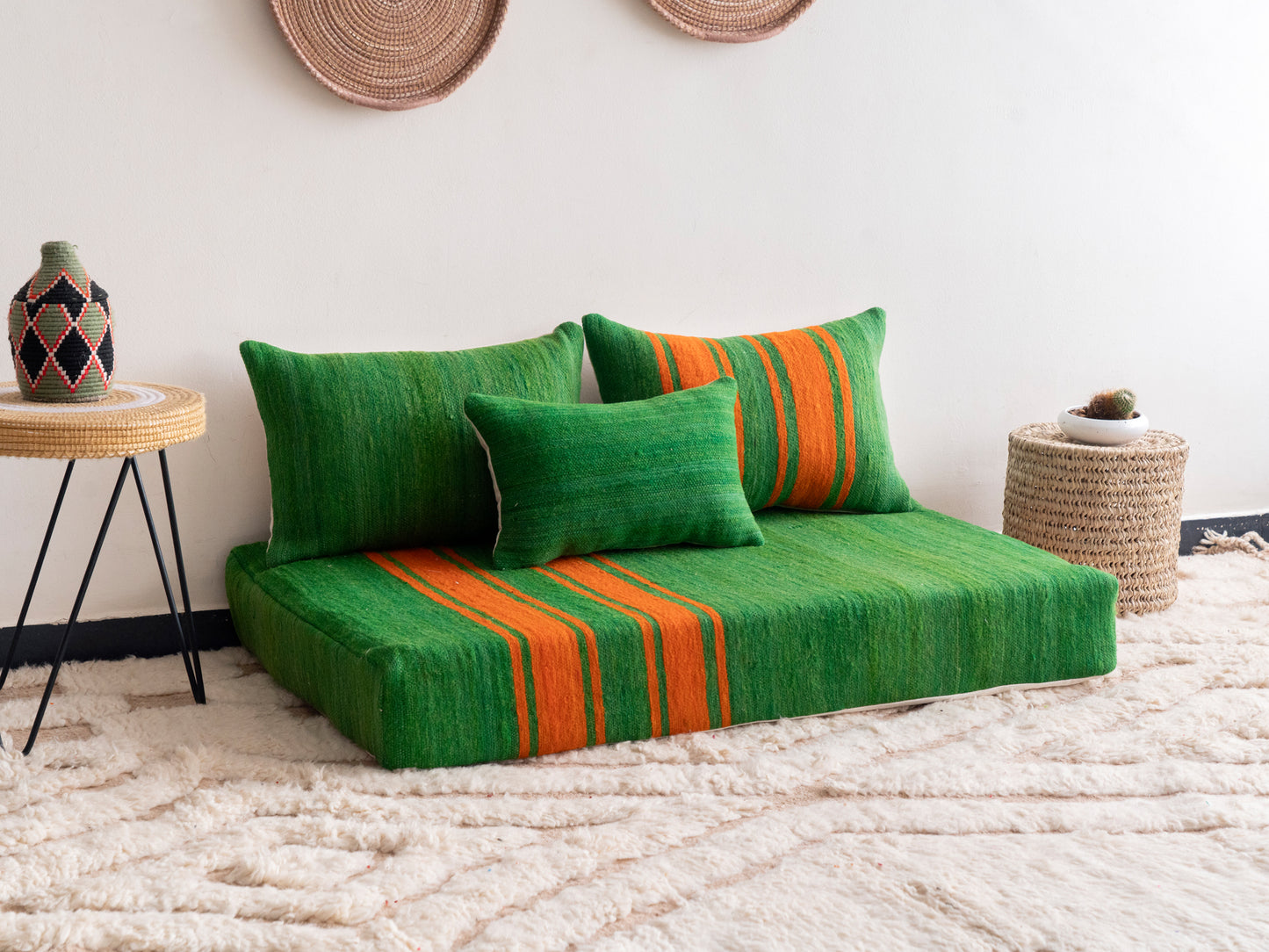 4ft Handmade Amazigh Sofa Marrakech ⵜⴰⴼⵍⴻⵙⵜ. FREE SHIPPING