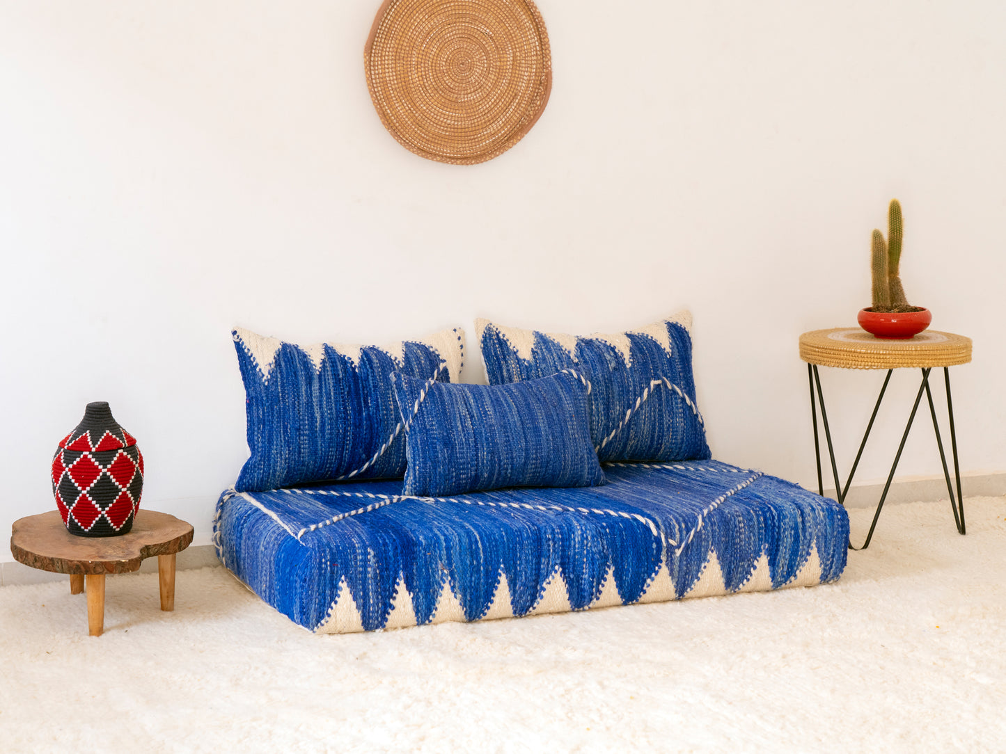 120cm/4ft Handmade Amazigh Titrit Sofa ⵜⴰⴼⵍⴻⵙⵜ