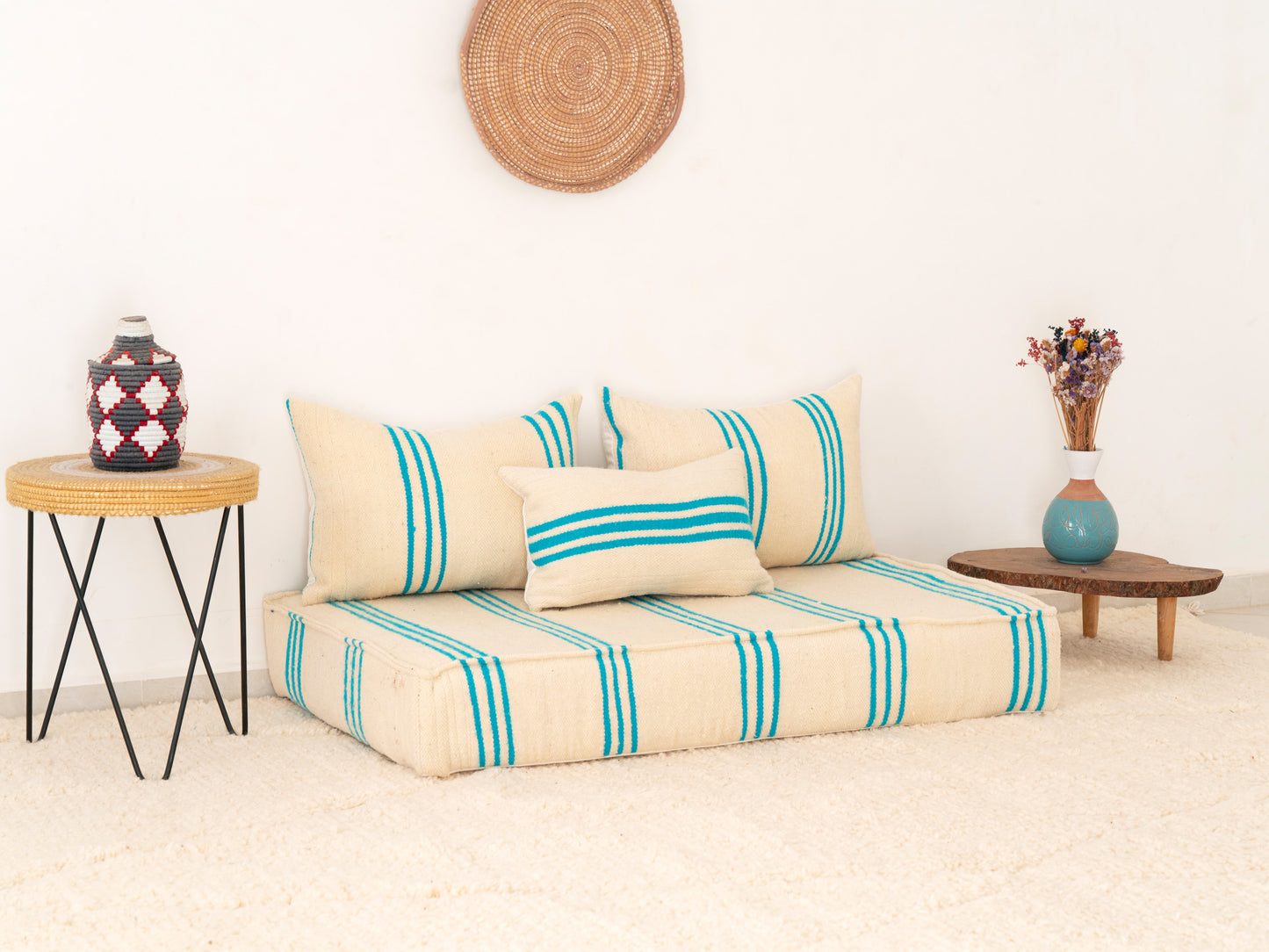 120cm/4ft Handmade Amazigh Hanou Sofa ⵜⴰⴼⵍⴻⵙⵜ